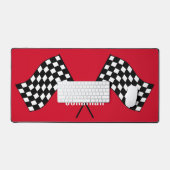Geruite Flag Design Desk Mat (Keyboard & Muis)