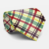 Geruite Fun Print Heren Das (Opgerold)