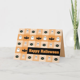 Geruite Ghoulies Halloween Wenskaart Kaart