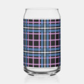 Geruite Glas – Blauwe en Lavendel Schottenruitjes (Achterkant)