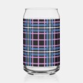 Geruite Glas – Blauwe en Lavendel Schottenruitjes (Links)