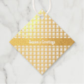 geruite goudfolie bedankjes labels (Voorkant)