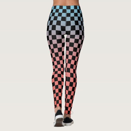 Geruite Gradiënt Leggings (Achterkant)