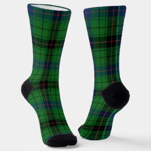 Geruite groene elegante rustieke tartan sokken