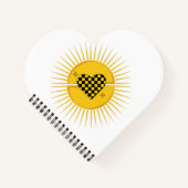 Geruite Hart van de Gouden Zon Notitieboek (Voorkant)