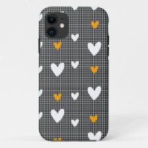 Geruite harten achtergrond Hoesje