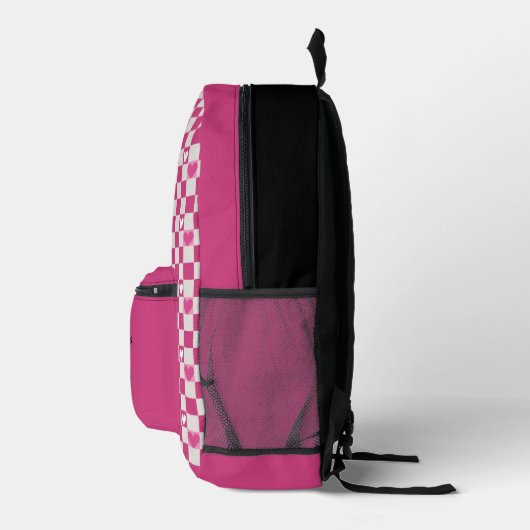 Geruite harten en eenhoorn bedrukte rugzak (Rechts)