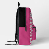 Geruite harten en eenhoorn bedrukte rugzak (Links)