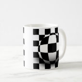 Geruite Illusie Koffiemok (Voorkant rechts)