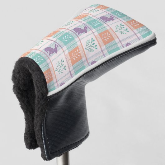 Geruite Kabouterpasen Golfheadcover (3/4 voorkant)