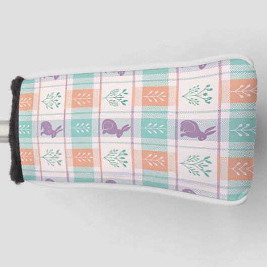 Geruite Kabouterpasen Golfheadcover (Voorkant)