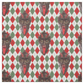 geruite kerst krampus stof (Swatch)