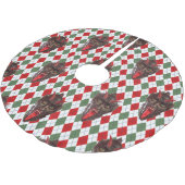 geruite kerst krampus xmas boom rok kerstboom rok (Gekanteld)