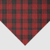 Geruite Kerst Rode Buffalo Plaid Tissuepapier (Detail)