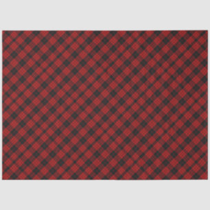Geruite Kerst Rode Buffalo Plaid Tissuepapier