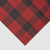 Geruite kerst rode buffel geruit tissuepapier (Detail)