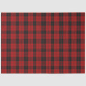 Geruite kerst rode buffel geruit tissuepapier (Voorkant)