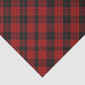 Geruite kerst rode buffel geruit tissuepapier (Detail)