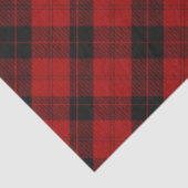 Geruite kerst rode buffel geruit tissuepapier (Detail)