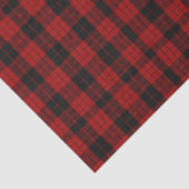 Geruite kerst rode buffel geruit tissuepapier (Detail)