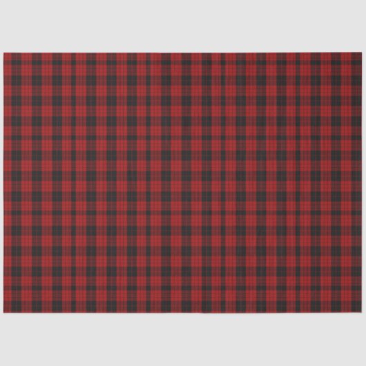 Geruite kerst rode buffel geruit tissuepapier (Voorkant)