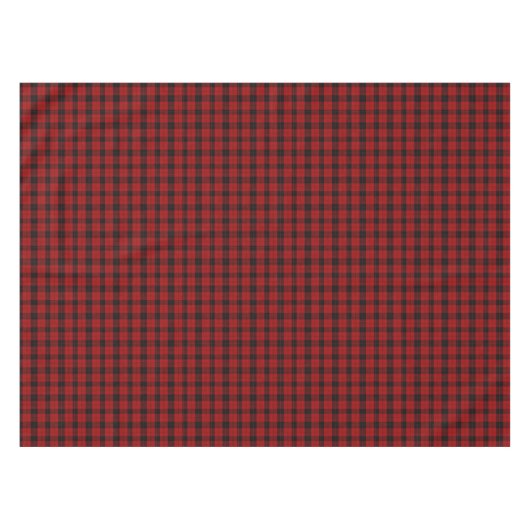 Geruite Kerst Rode Buffel Plaid Tafelkleed (Voorkant (Horizontaal))