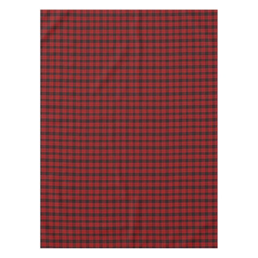 Geruite Kerst Rode Buffel Plaid Tafelkleed (Voorkant)