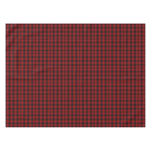 Geruite Kerst Rode Buffel Plaid Tafelkleed (Voorkant (Horizontaal))