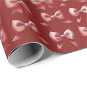 Geruite kerstboog cadeaupapier (Rol Hoek)