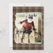 Geruite Kerstman uit het verleden Kaart (Voorkant)