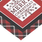 Geruite Kerstmis Lange Tafelloper (Hoek)