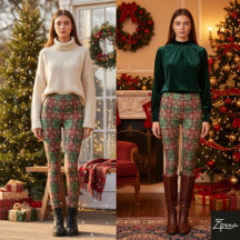 Geruite Kerstmis Rood Groen Fijn