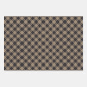 Geruite Khaki Buffalo Plaid Inpakpapier Vel (Voorkant 2)