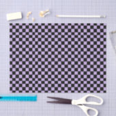 Geruite lavendel en zwarte tissue paper tissuepapier (Craft)
