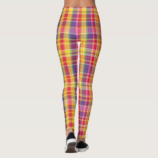 geruite legging (Achterkant)