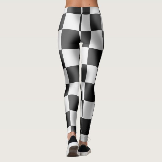 Geruite Leggings van vlaggen (Achterkant)