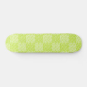 Geruite Liefde in Lime Groen en Wit Persoonlijk Skateboard (Horizontaal)