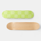 Geruite Liefde in Lime Groen en Wit Persoonlijk Skateboard (Horizontaal)