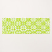 Geruite Liefde in Lime Groen en Wit Yogamat (Achterkant (horizontaal))