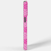 Geruite Liefde in Magenta en Wit Case-Mate iPhone Case (Achterkant / Rechts)