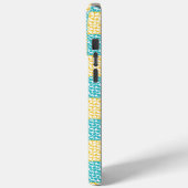 Geruite Liefde in Turquoise, Geel en Wit Case-Mate iPhone Case (Achterkant / Links)