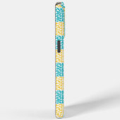 Geruite Liefde in Turquoise, Geel en Wit Case-Mate iPhone Case (Achterkant / Rechts)