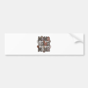 Geruite Luipaard Race Grappig Mama Race Mama Bumpersticker