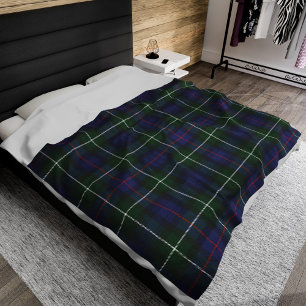 Geruite MacKenzie-clan tartan groen paarse ruit Fleece Deken