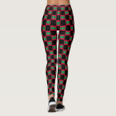 Geruite Malediven vlag patroon Leggings (Achterkant)