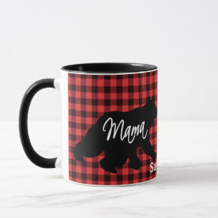 Geruite Mama Beer Koffiemok Mok