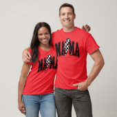 Geruite Mama Lightning Bolt Moederdag Moeder b T-shirt (Unisex)