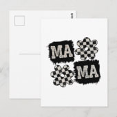 Geruite Mama Moederdag Mama To Be Briefkaart (Voorkant / Achterkant)