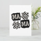 Geruite Mama Moederdag Wordt Moeder Feestdagenkaart (Staand voorkant)