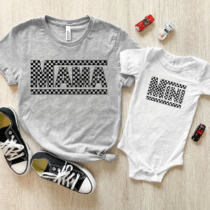 Geruite Mama Tshirt - Match met je Mini